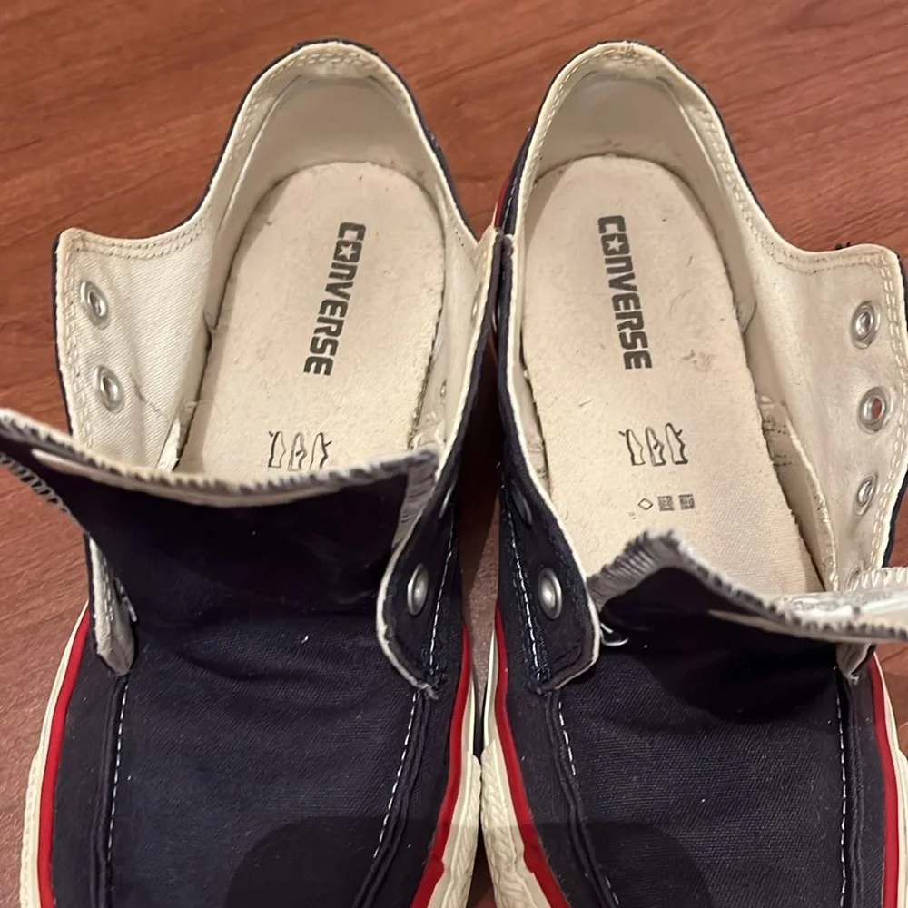 Converse All Star Blue Canvas Boater Style Sneaker, Unisex M 9, W 11 - Picture 9 of 11
